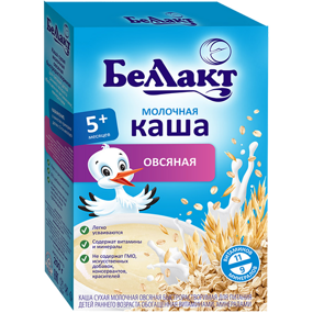 Молочная овсяная каша с витаминами и минералами