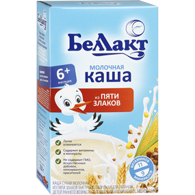 Молочная каша из 5 злаков с витаминами и минералами